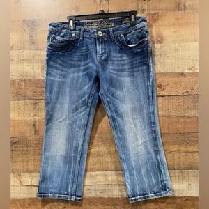 ReRock for Express Limited Edition Vintage Capris Jeans Size 12